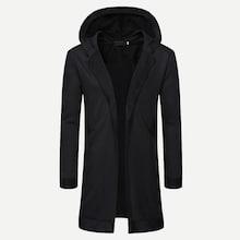 Shein Men Longline Hooded Coat
