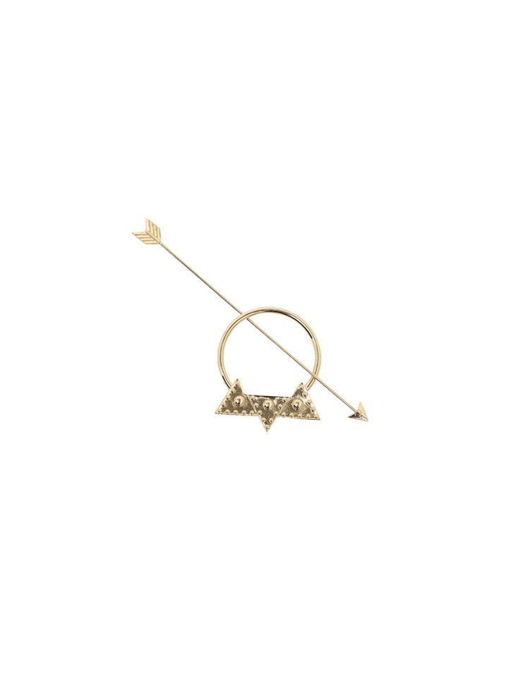 Shein Gold Vintage Arrow Shape Hair Jewelry