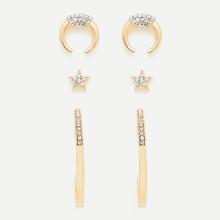 Shein Star & Horn Design Earring Set