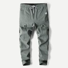 Shein Men Pocket Drawstring Plain Pants