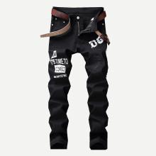 Shein Men Letter Print Jeans
