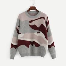 Shein Plus Drop Shoulder Eyelet Jumper