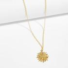 Shein Snowflake Shaped Pendant Necklace