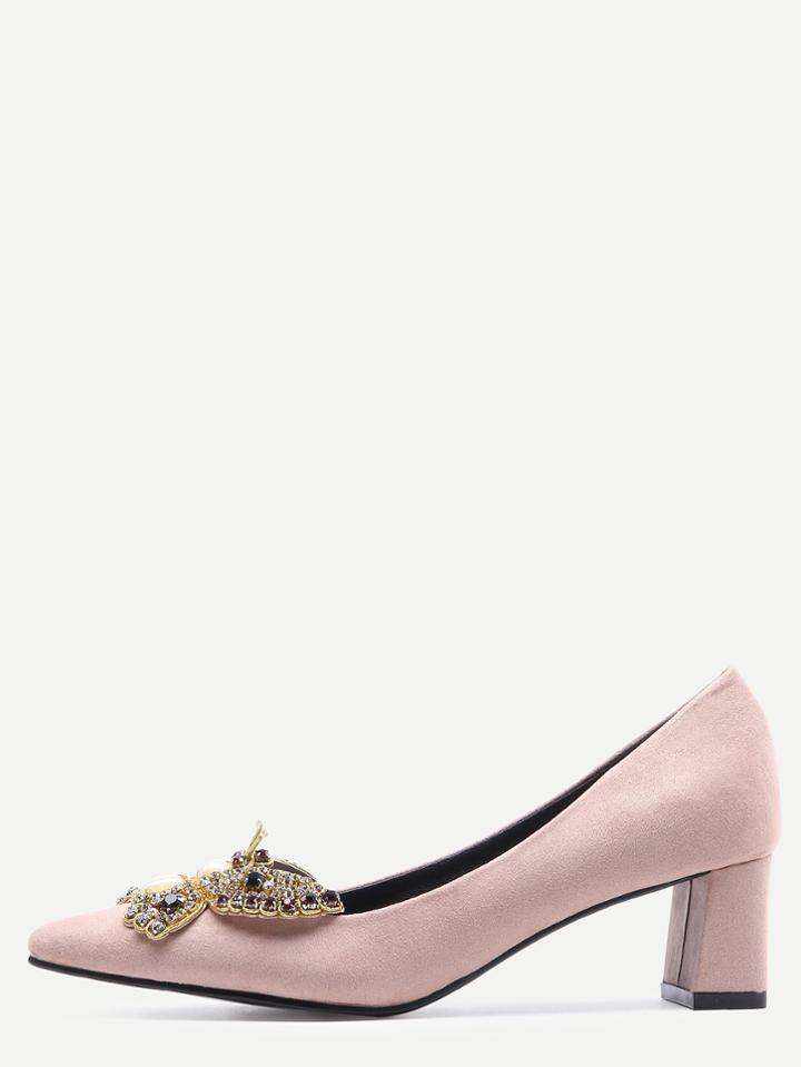 Shein Pointed Toe Rhinestone Pumps