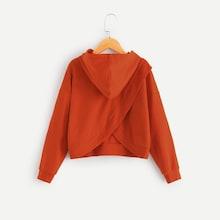 Shein Girls Drop Shoulder Hoodie Sweatshirt