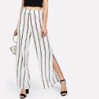 Shein Split Side Striped Pants