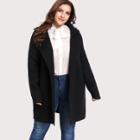 Shein Plus Notch Collar Drop Shoulder Jumper