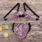Shein Girls Bow Detail Printed Two Way Bikini Set