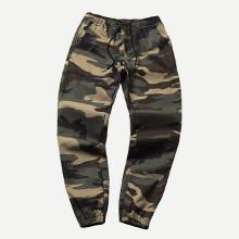 Shein Men Drawstring Camo Pants