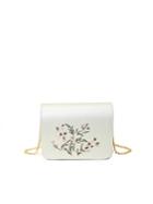 Shein Calico Embroidery Flap Chain Bag