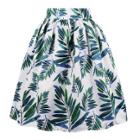 Shein Tropical Print Circle Skirt