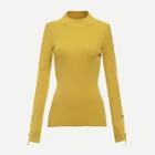 Shein Snap Button Sleeve Slim Fitted Jumper