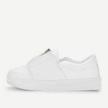 Shein Zipper Detail Low Top Chunky Sneakers