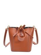 Shein Bow Front Pu Bucket Bag