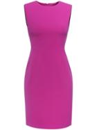 Shein Purple Crew Neck Sleeveless Sheath Dress