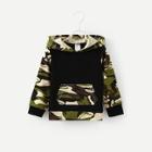 Shein Toddler Boys Contrast Camo Pattern Hoodie