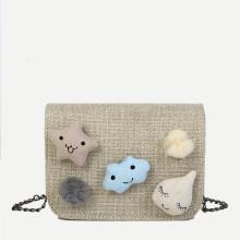 Shein Pom Pom Detail Chain Bag