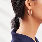 Shein Open Textured Hoop Earrings