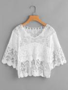 Shein Lace Panel Embroidery Cover Up