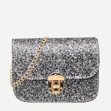Shein Sequin Detail Chain Shoulder Bag