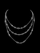Shein Silver Boho Chic Multi Layer Chain Beads Maxi Necklace