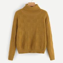 Shein Solid High Neck Jumper