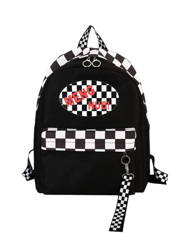 Shein Gingham Detail Backpacks Bag