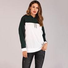 Shein Color Block Drop Shoulder Hoodie