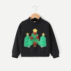 Shein Toddler Boys Christmas Tree Print Sweatshirt