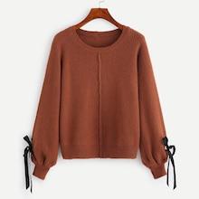 Shein Bow Tie Sleeve Sweater