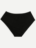 Shein Black Letter Print Bikini Bottom