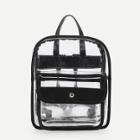 Shein Pocket Front Clear Design Backpack