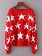 Shein Star Print Sweater