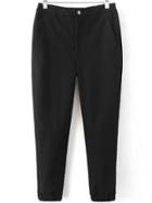 Shein Black Elastic Waist Pocket Sports Pants