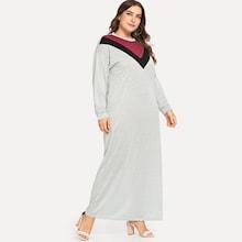 Shein Plus Color Block Longline Dress