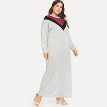 Shein Plus Color Block Longline Dress