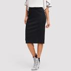 Shein Solid Midi Skirt