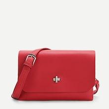 Shein Metal Twist Lock Crossbody Bag