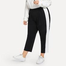 Shein Plus Color Block Elastic Pants