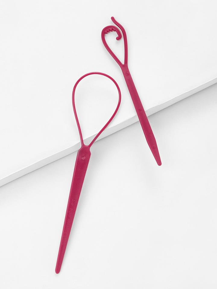 Shein Pull Needle Hair Stick Hairdressing Tool 2pcs