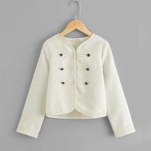 Shein Girls Double Breasted Jacket