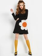 Shein Sunflower Pattern Tunic Dress