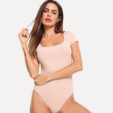 Shein Button Up Skinny Bodysuit