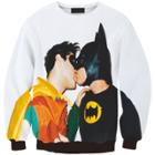 Shein Batman 3 D Digital Printing Sweatshirts
