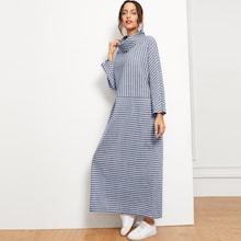 Shein Mixed Stripe Print Dress