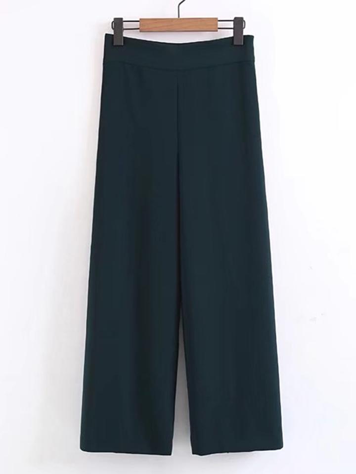 Shein Zipper Side Wide Leg Pants