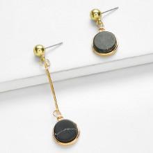 Shein Round Shaped Mismatched Drop Earrings