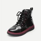 Shein Toddler Kids Cartoon Design Lace-up Boots