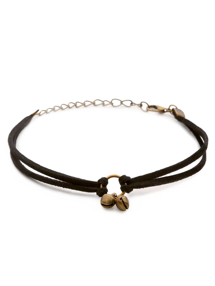 Shein Bronze Vintage Bell Charm Bracelet