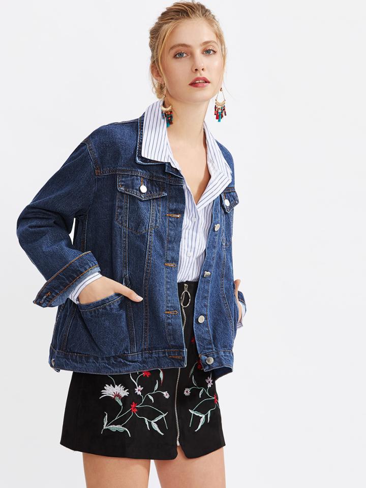 Shein Faded Denim Jacket